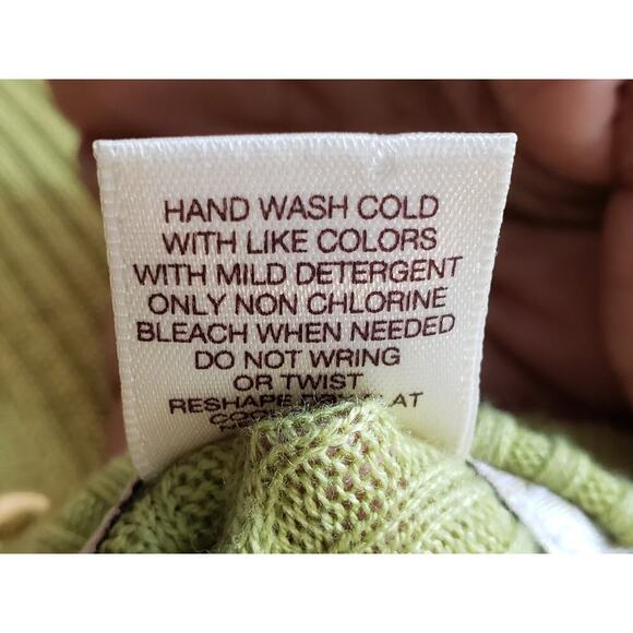 Arden B. Sweater Women's Size Small Green Striped Long Sleeve Mock Neck Pullover - Picture 6 of 9